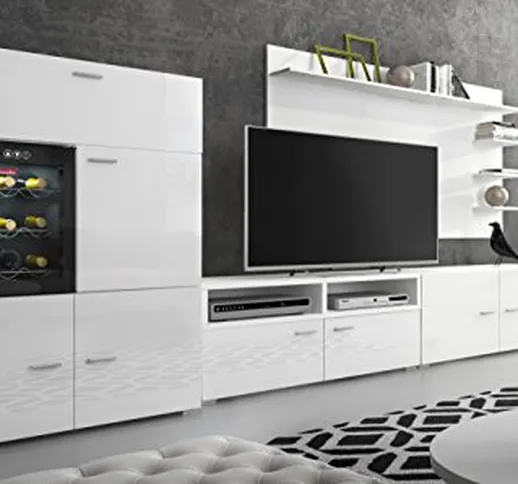 Home innovazione - Mobile soggiorno - Parete da soggiorno con Cantinetta La Sommeliere per...