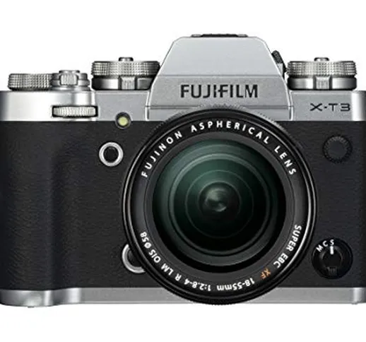 Fujifilm X-T3 Fotocamera Mirrorless da 26 MP + XF18-55mm F2.8-4 R LM OIS, Sensore X-Trans...