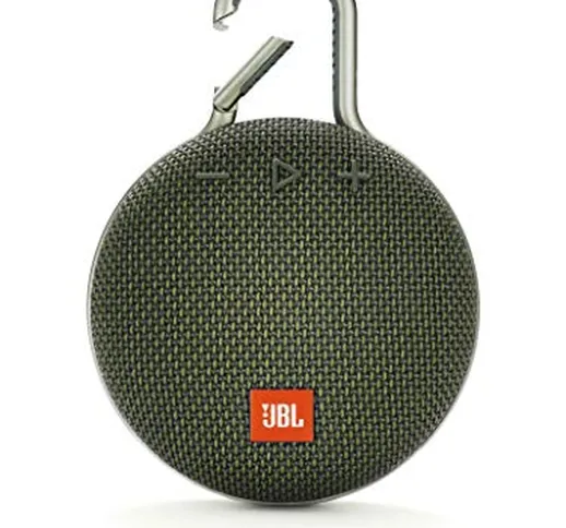 JBL CLIP 3 Speaker Wireless Bluetooth, Altoparlante Portatile Impermeabile (IPX7) con mosc...