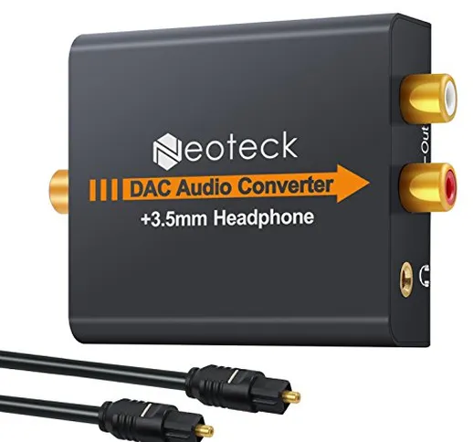 Neoteck DAC Convertitore Digitale ad Analogico Convertitore Audio Coaxial Toslink Segnale...