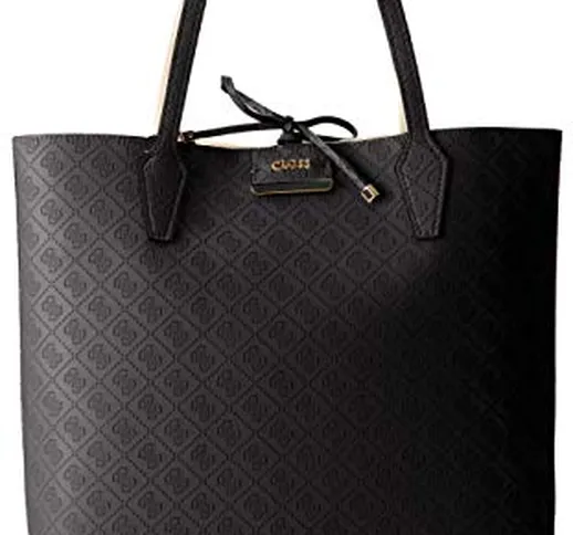 Guess Bobbi, Borsa Tote Donna, Multicolore (Black/Nude/BCN), 42.5x35x12.5 cm (W x H x L)