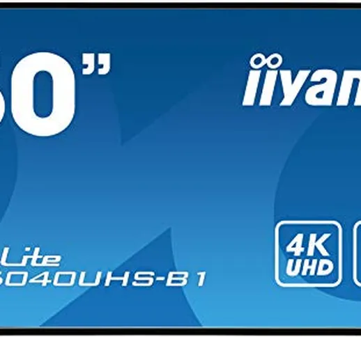 iiyama ProLite LE5040UHS-B1 127"cm (50 ") Digital Signage Display AMVA3 LED Panel 4K UHD U...