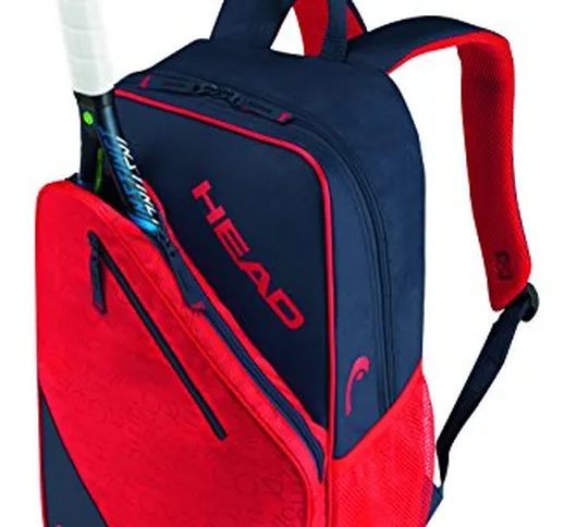 Head Core 9R, Borsa Zaino portaracchette da Tennis, Unisex, Core 9R Backpack, Navy/Red