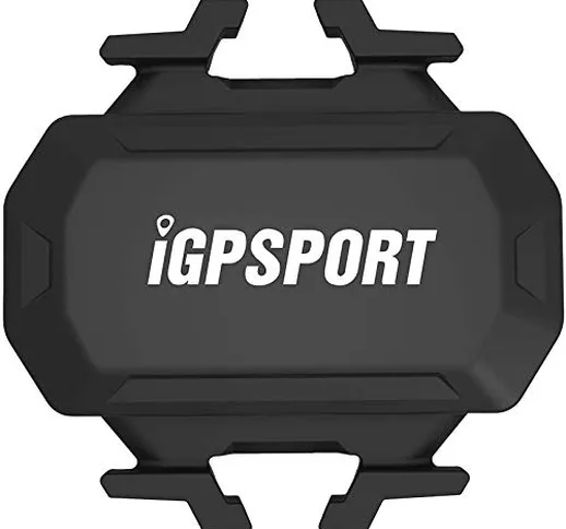 IGPSPORT Sensore di velocità e sensore di Cadenza per Bici con modulo Dual Bluetooth e Ant...