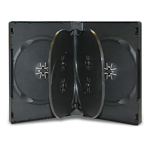 5 x nero 14 mm 6 disco nero custodia DVD – 5 confezione di marca Dragon Trading®