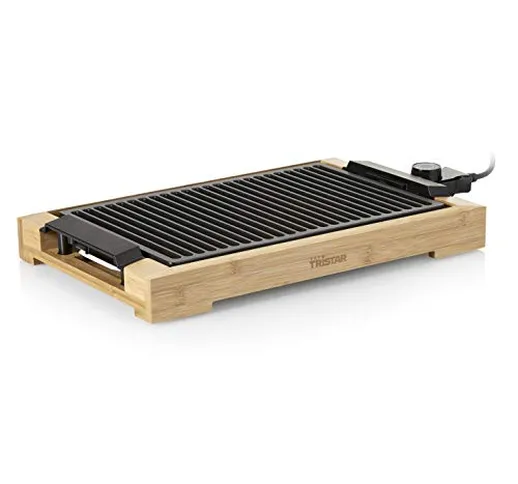 Tristar Griglia e Barbecue elettrico BP-2785, Superficie di 37 x 25 cm, Adatta alla tavola...