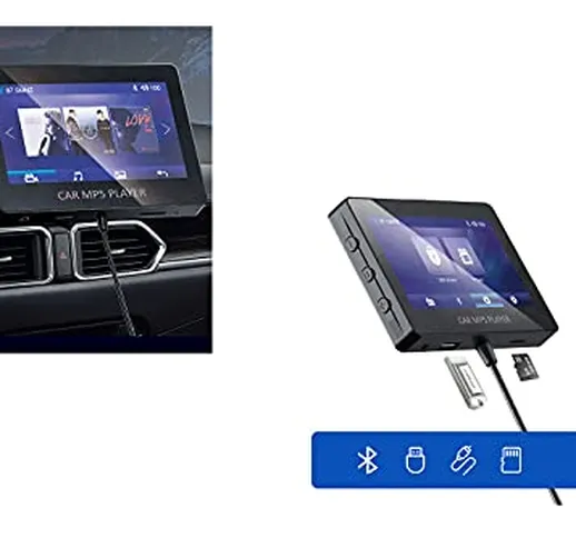 Monitor auto display wireless 4.3" trasmettitore FM lettore MP5 bluetooth