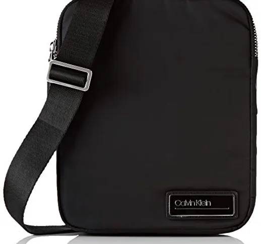 Calvin Klein Primary 2 G Ipad Flat Crossover - Borse a spalla Uomo, Nero (Black), 5x27x22...