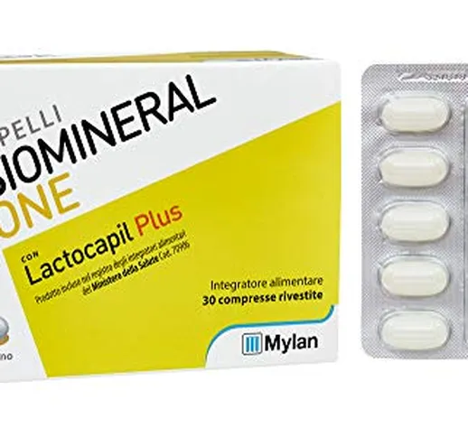 Biomineral One Con Lactocapil Plus Integratore Alimentare Anticaduta Capelli 30 Compresse