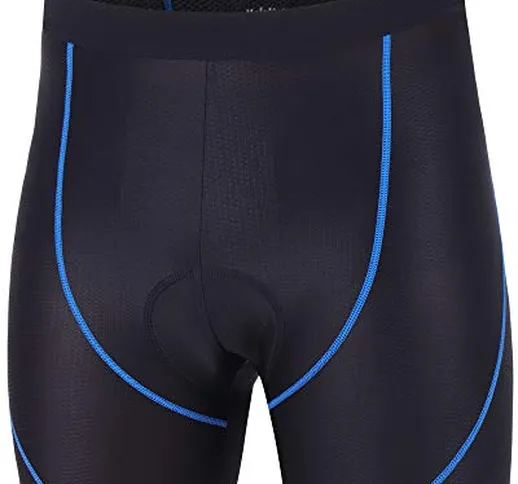 Pantaloncini Ciclismo Uomo Donna Pantaloni Corti Bici Intimo da Ciclismo Pantaloncino MTB...