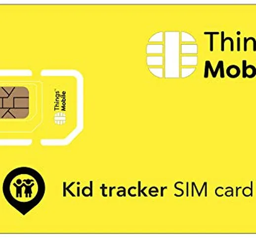 SIM Card per KIDS GPS TRACKER - Things Mobile - con copertura globale e rete multi-operato...