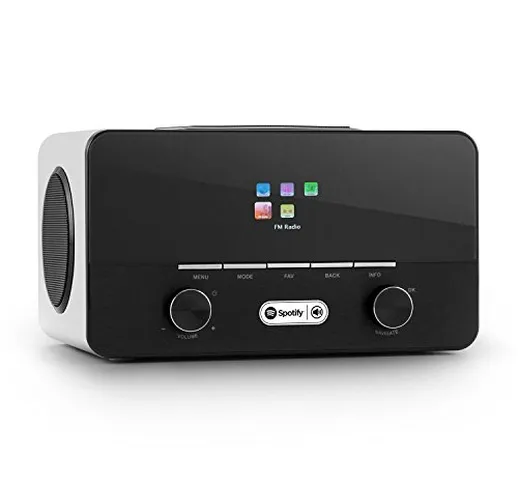 AUNA Connect 150 WH 2.1 - Internet Radio, Radio Digitale, WLAN, Network Player, Wi-Fi, LAN...