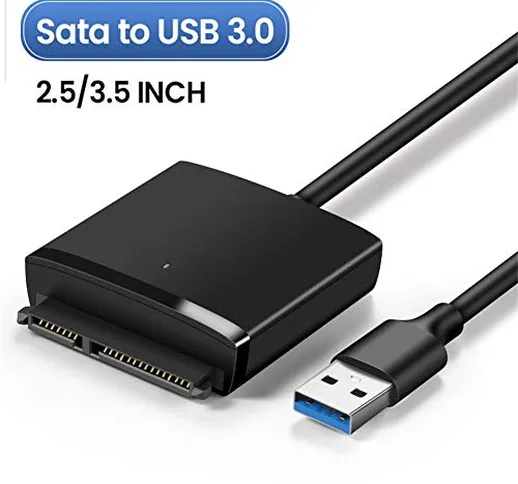 ZHSHOP Case Esterno,Adattatore USB SATA USB 3.0 HDD Storage Convertitore di Cavi Disco Rig...