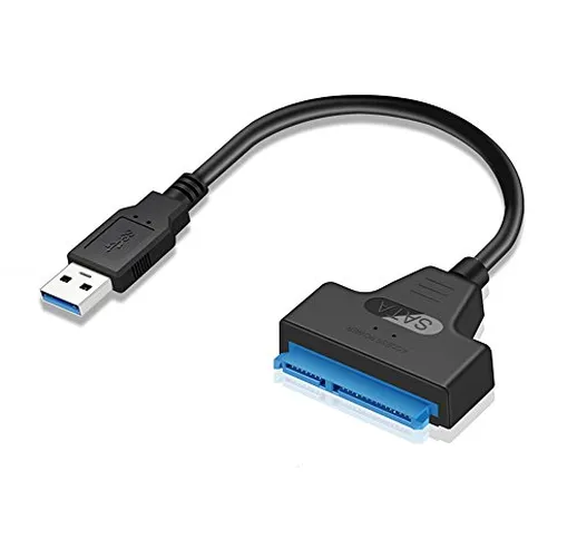 GeekerChip Adattatore USB 3.0 a SATA, Convertitore e Esterno USB 3.0 a SATA per HDD SSD 2....