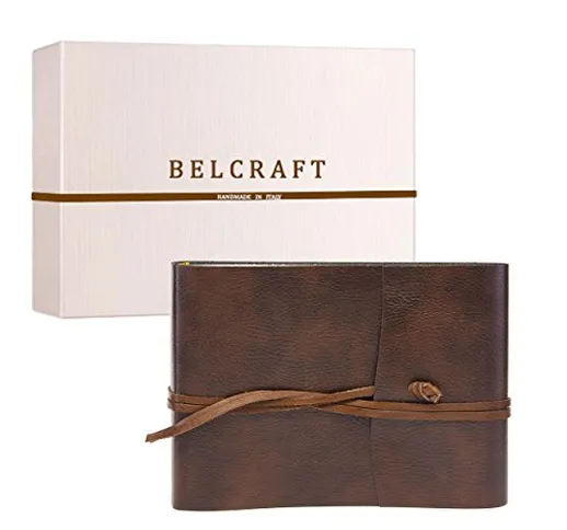 Belcraft Tivoli Album Fotografico in Pelle Riciclata, Elegante Pensiero con Scatola Regalo...