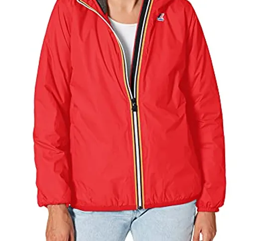 K-Way LE Vrai 3.0 Claudette Padded Giacca Impermeabile, Rosso (Red K08), X-Small (Taglia P...