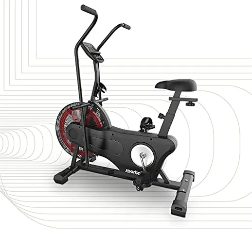 Sportplus 2020 Air Bike Indoor Cyclette Ergometro per Fitness, Spinning e Crossfit | Cross...