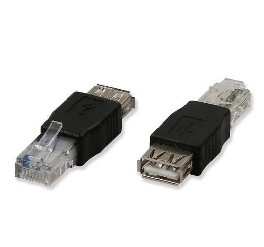 Cablepelado - Adattatore USB femmina a RJ45 maschio