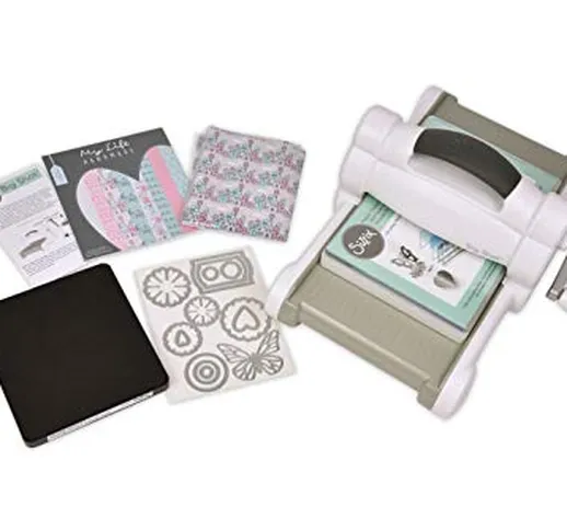 Sizzix Big Shot Macchina Manuale per Taglio e Rilievo 661545, Apertura 15.24 cm, Starter K...