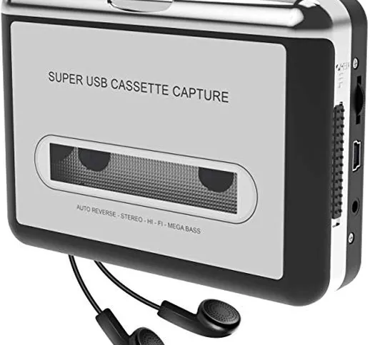 2020 nuovo-Portatile registratore a Cassetta & Audio Cassetta Nastro, Walkman e Convertito...