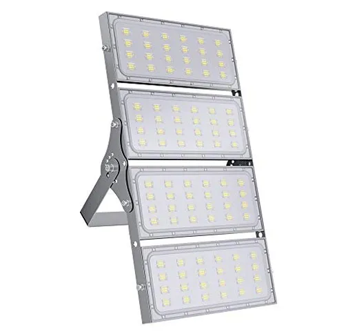 400W Faro LED Esterno Rettangolare Rotazione di 180 °，6000K Bianco Freddo Lampada LED erm...