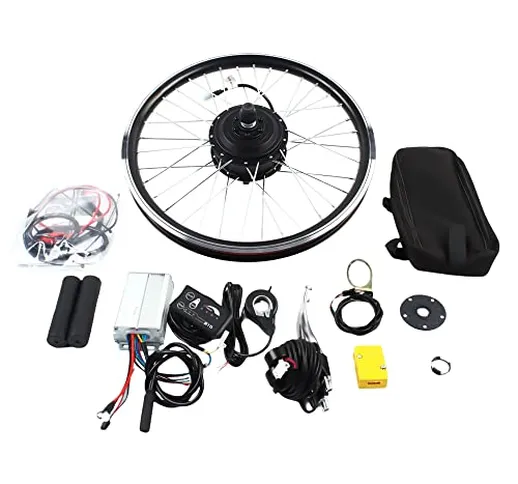 OUKANING Kit di conversione della Ruota Anteriore della Bicicletta elettrica da 20 Pollici...