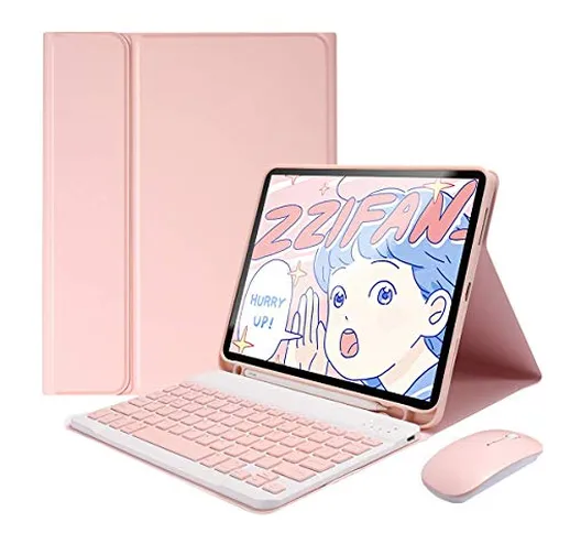 Custodia con Tastiera per Ipad Pro 12.9 "2020 [Supporta Ricarica A Matita] US Layout - Cov...