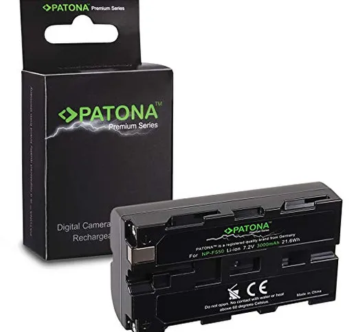 PATONA Premium Batteria sostituzione per Sony NP-F550, NP-F330, NP-F530, NP-F750, NP-F930,...