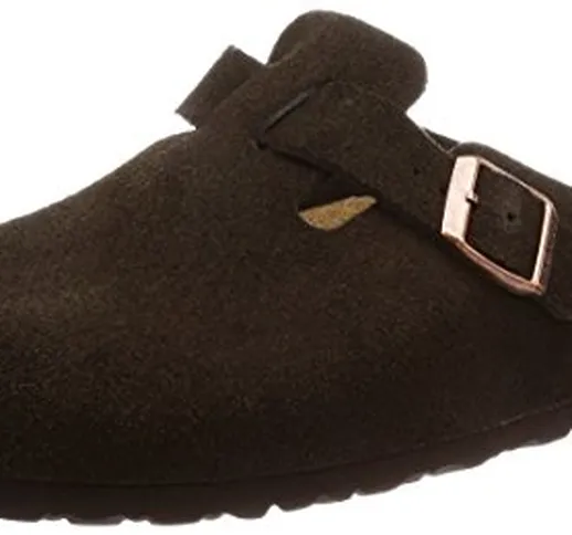 Birkenstock Boston SFB, Zoccoli Uomo, Marron Mocca, 41 EU