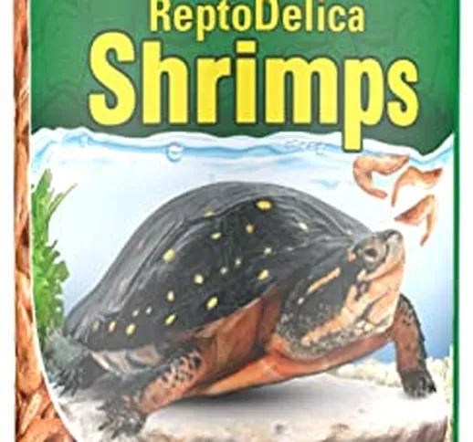 Tetra ReptoDelica Shrimps Turtle Food - Alimento Naturale a Base di Gamberetti Interi, Bar...