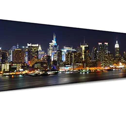 Visario Quadro su Tela New York 120 x 40 cm Modello Nr XXL 5715