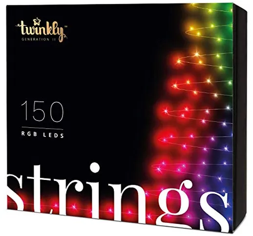 Stringa di luci controllabile tramite Smartphone con 150 LED RGB multicolore