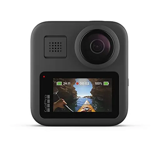 GoPro Max - Fotocamera Digitale Impermeabile 360 ​​Con Stabilizzazione Infrangibile, Touch...