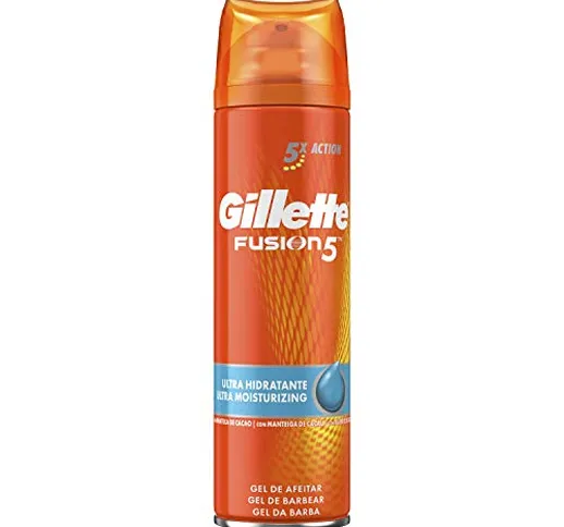 Gillette Fusion5 Ultra Idratante Gel Da Barba 200 ml, Per Una Pelle Morbida E Liscia