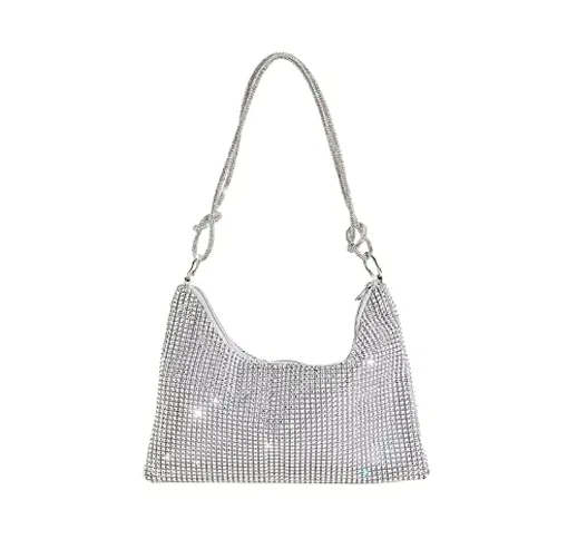 CORIOS Borsetta da Sera Donna Strass Pochette Borsa Scintillante Borsa a Tracolla Elegante...