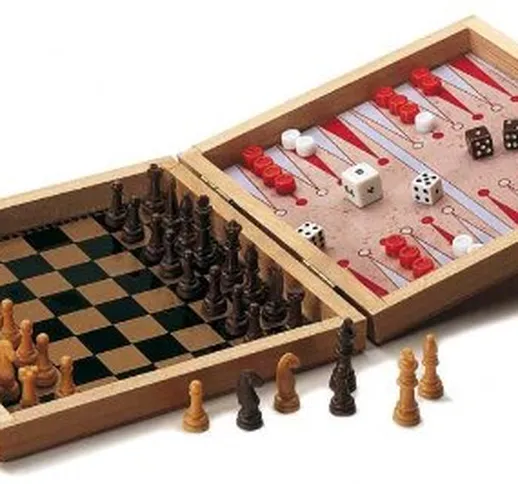 Didatto Chess, Checker And Backgammon Board Magnetic Travel