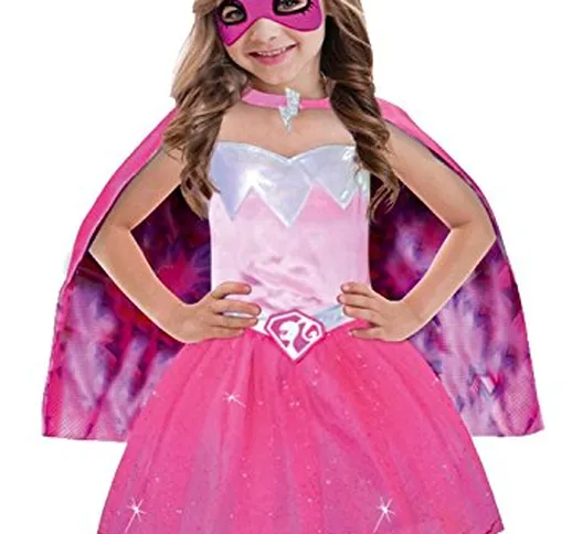 Barbie - Costume Super Principessa, per Bambine