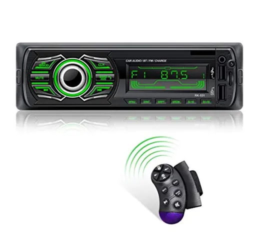 X-REAKO Autoradio Bluetooth, Stereo Auto supporto Bluetooth Chiamata Vivavoce Lettore MP3...