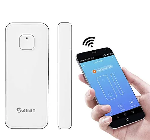 AIIAT - Sensore wireless intelligente per porte e finestre, difende da ladri e irruzioni,...