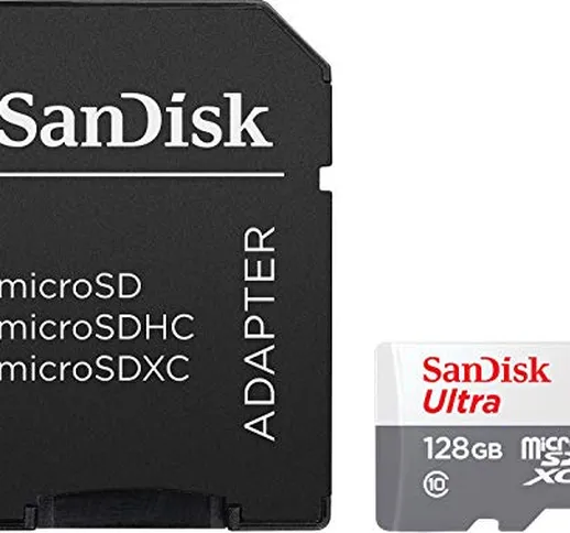 SanDisk Ultra microSD memoria flash 128GB MicroSDXC UHS-I Classe 10