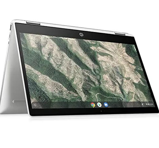 HP - PC Chromebook X360 14b-ca0000nl Convertibile, Intel Celeron N4000, RAM 4 GB, eMMC 64...