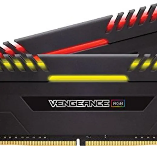 Corsair Vengeance RGB Kit di Memoria Illuminato RGB LED Entusiasta 16 GB (2x8 GB), DDR4 30...