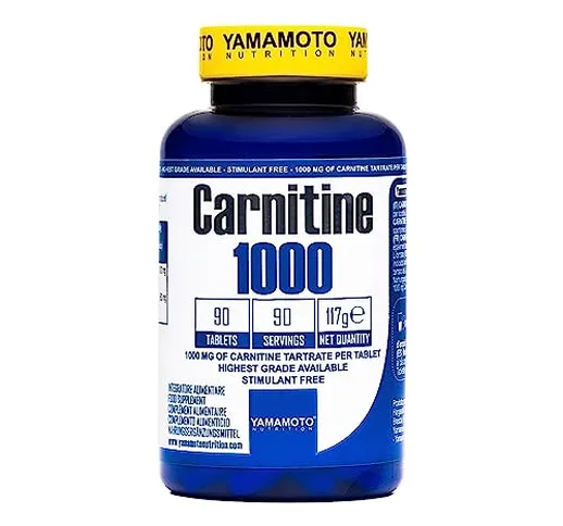 Yamamoto Nutrition Carnitine 1000, Integratore Alimentare A Base Di Carnitina 1000 Mg Per...