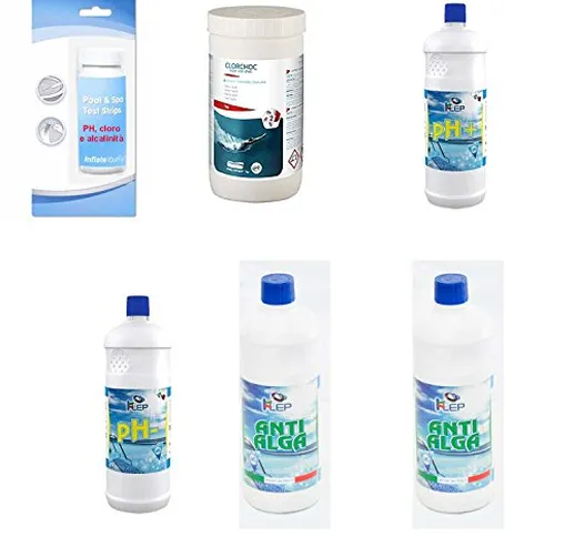 Kit Mantenimento Prima Piscina Fino A 10 Metri CUBI Acqua Piscine KLEP INTEX BESTWAY