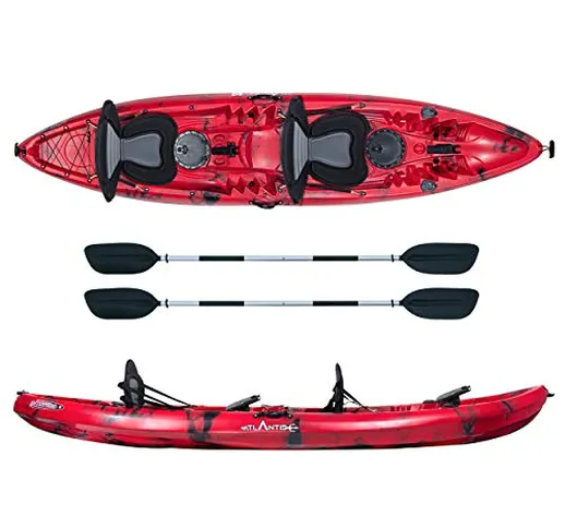 ATLANTIS Kayak-Canoa 2 posti Enterprise cm 385-2 gavoni - 2 seggiolino - 2 pagaie - 2 port...