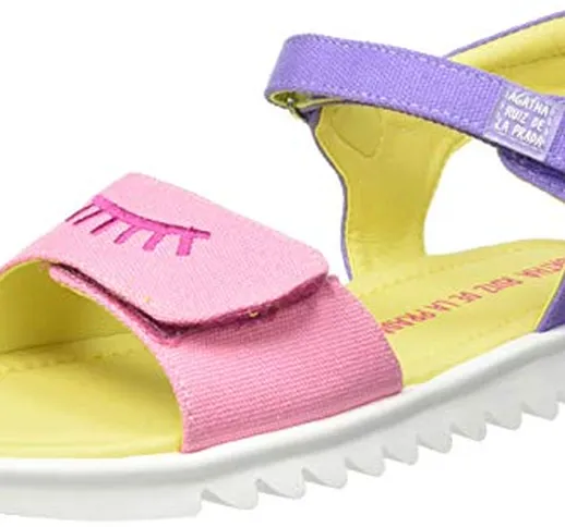 Agatha Ruiz de la Prada 212940-A, Sandali Bambina, Rosa Y Lila (Mat), 26 EU