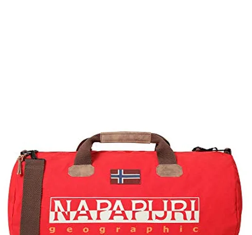 Napapijri Bering El - Borsone da viaggio, 60 cm, Rosso accesso (Rosso) - NP000IY4