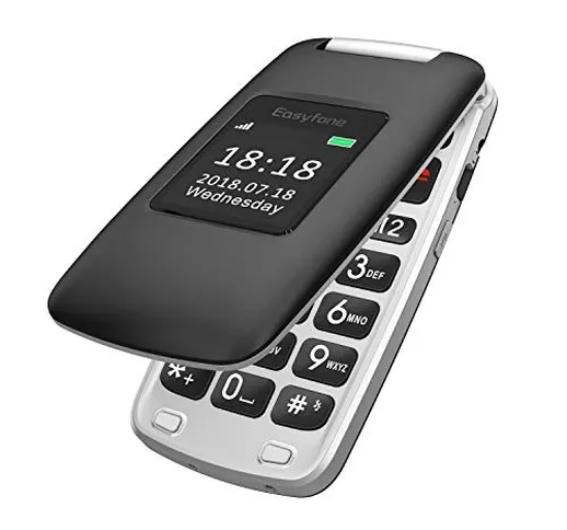 Easyfone Prime-A1 GSM Telefono Cellulare per Anziani, Tasti Grandi, Volume alto, Facile da...