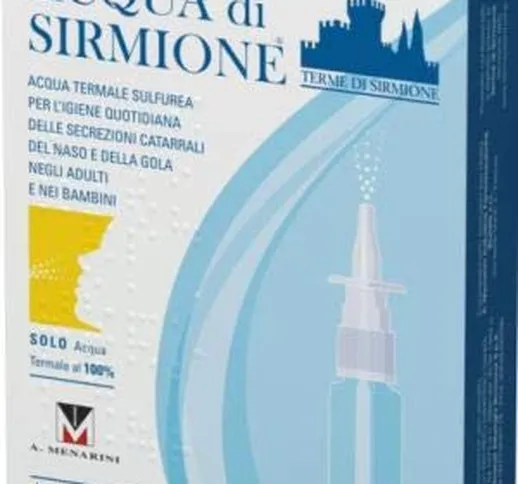 ACQUA DI SIRMIONE MINERALE NATURALE 3 CONFEZIONI DA 6 FLACONCINI