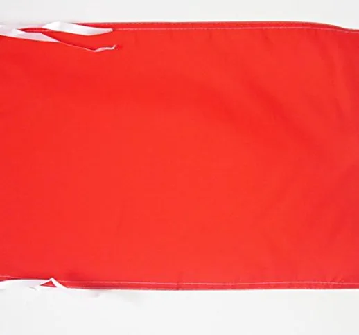 AZ FLAG Bandiera Monocolore Rosso 45x30cm - BANDIERINA Rossa 30 x 45 cm cordicelle